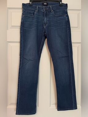 Paige Jeans Mens 30 Dark‎ Blue Federal Slim Straight Stretch Denim